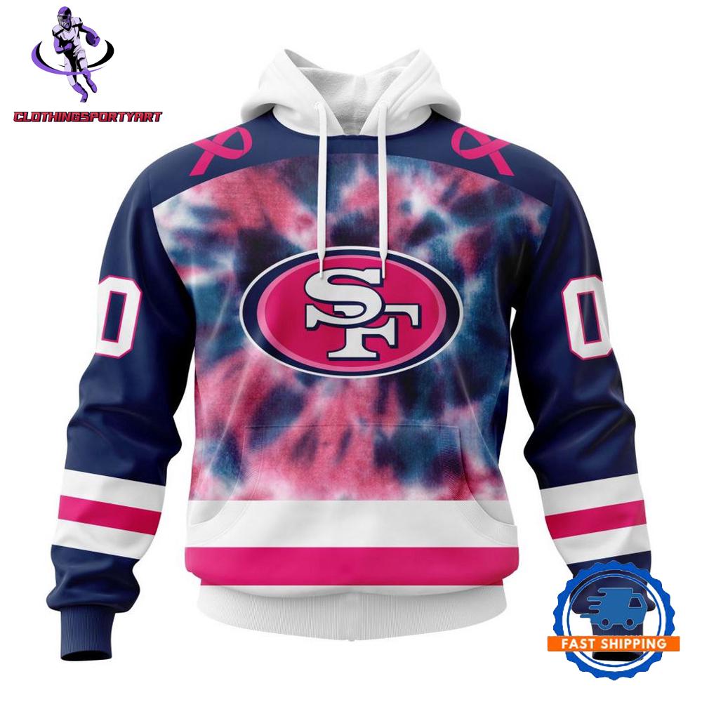 San Francisco 49ers Pink Fight Breast Cancer Hoodie
