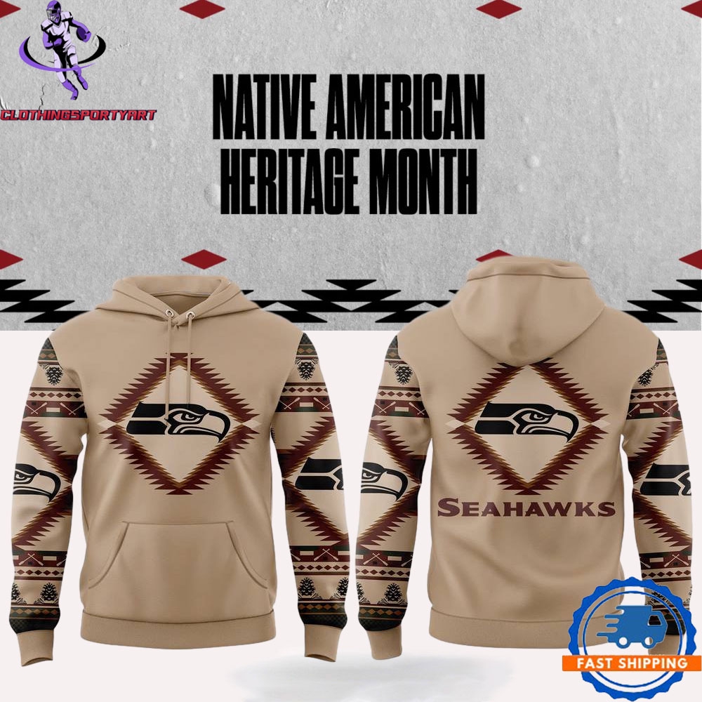 Seattle Seahawks Native American Heritage Month Hoodie