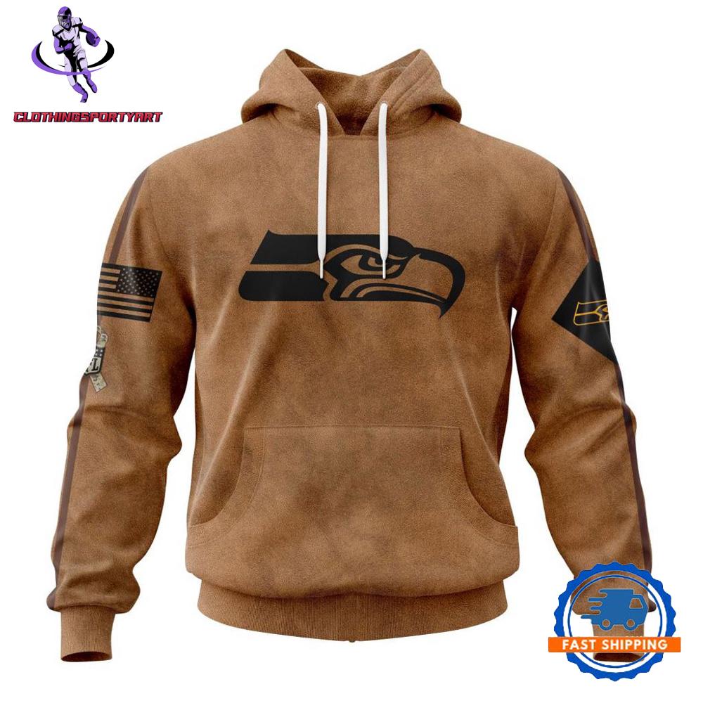 Seattle Seahawks Salute To Service For Veterans Day Hoodie