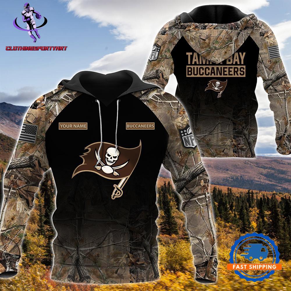 Tampa Bay Buccaneers Hunting Camo Hoodie
