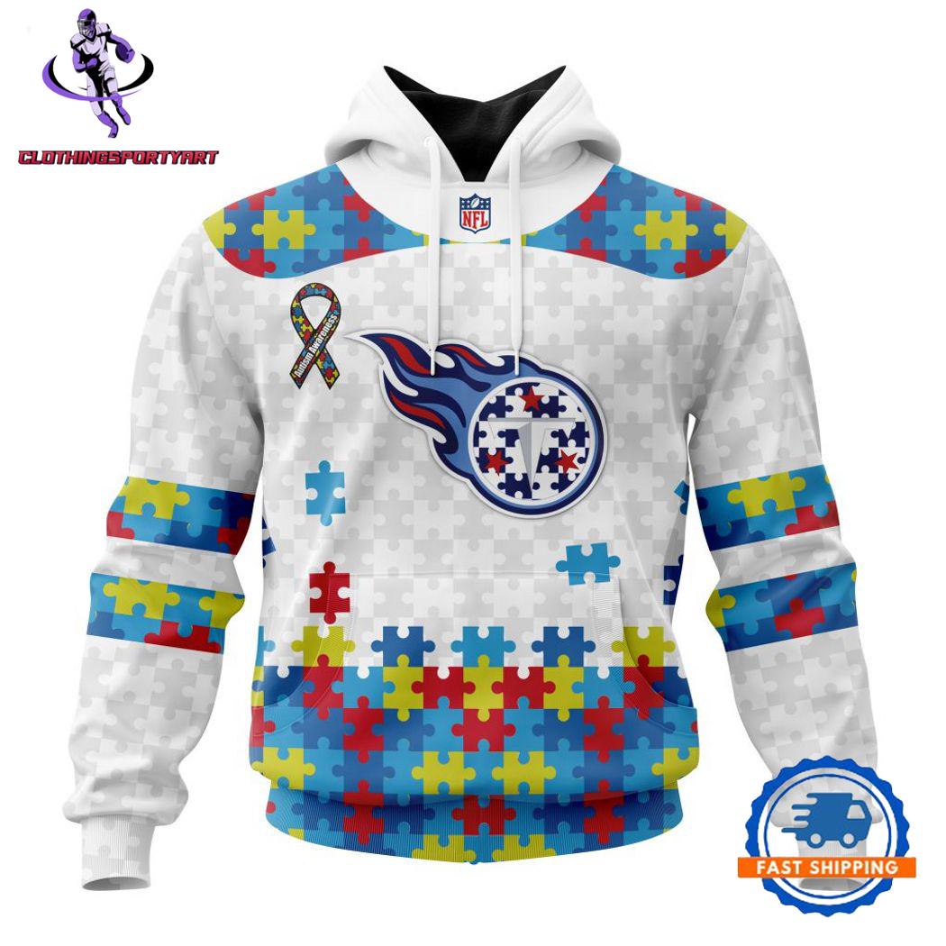 Tennessee Titans Autism Awareness Hoodie