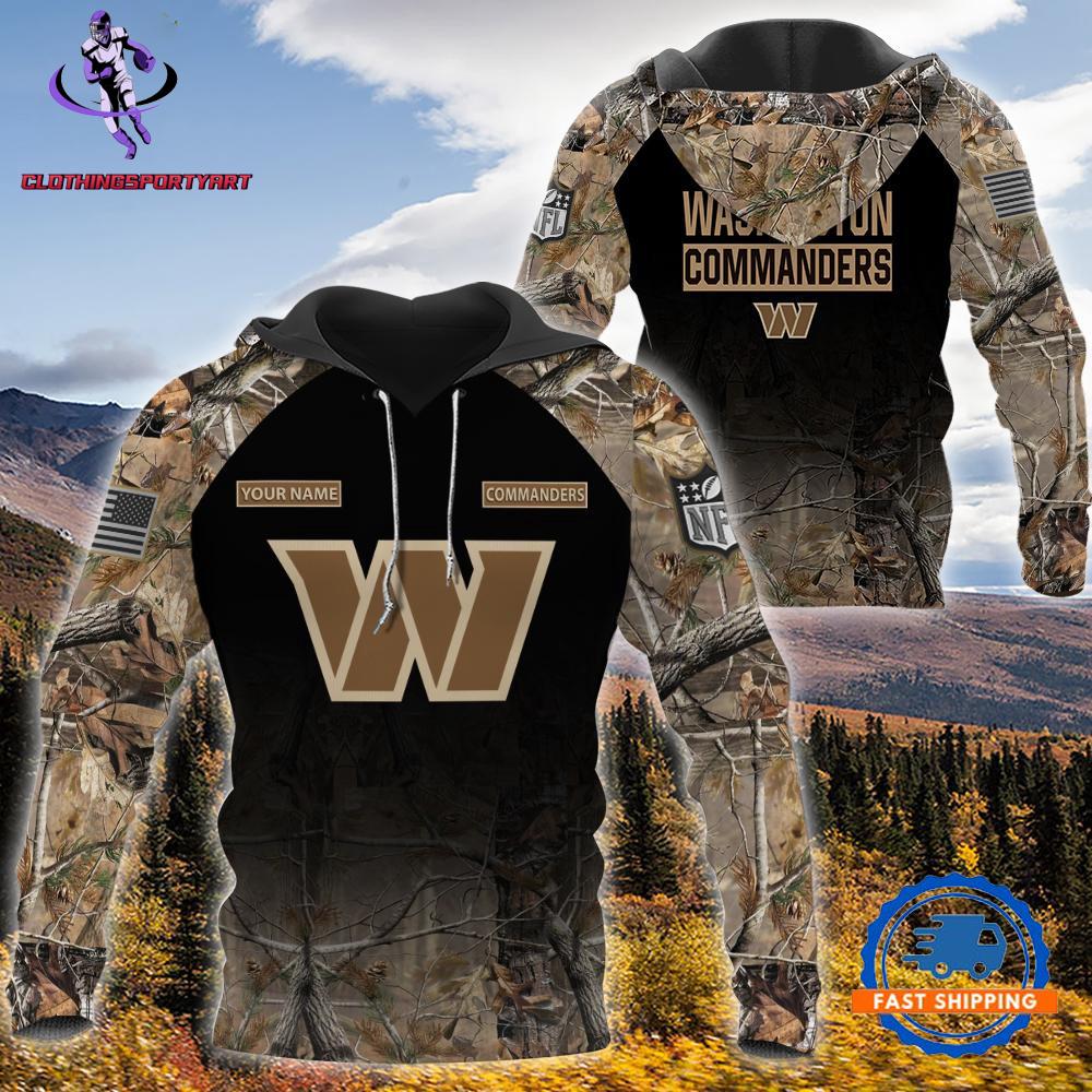 Washington Commanders Hunting Camo Hoodie