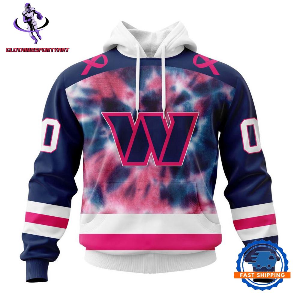 Washington Commanders Pink Fight Breast Cancer Hoodie