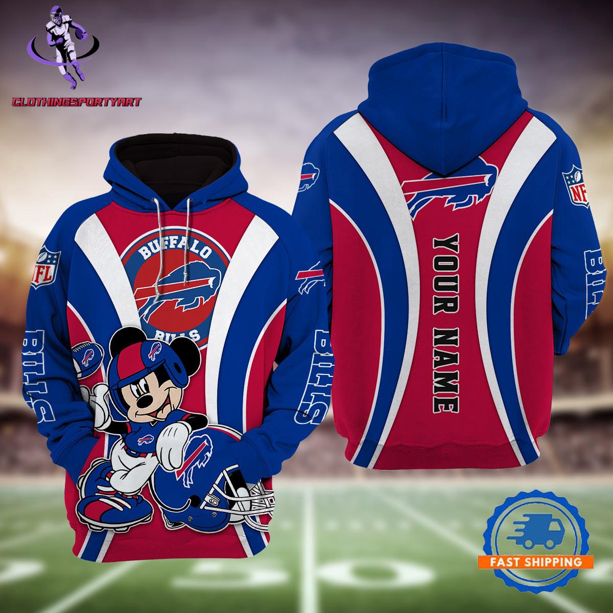 Buffalo Bills Mickey Mouse Disney Hoodie