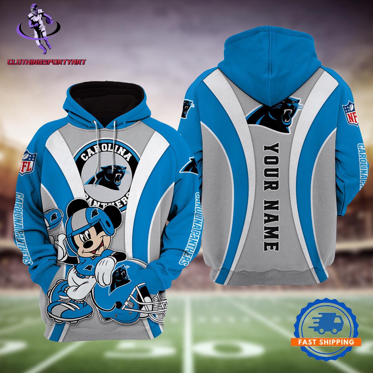 Carolina Panthers Mickey Mouse Disney Hoodie