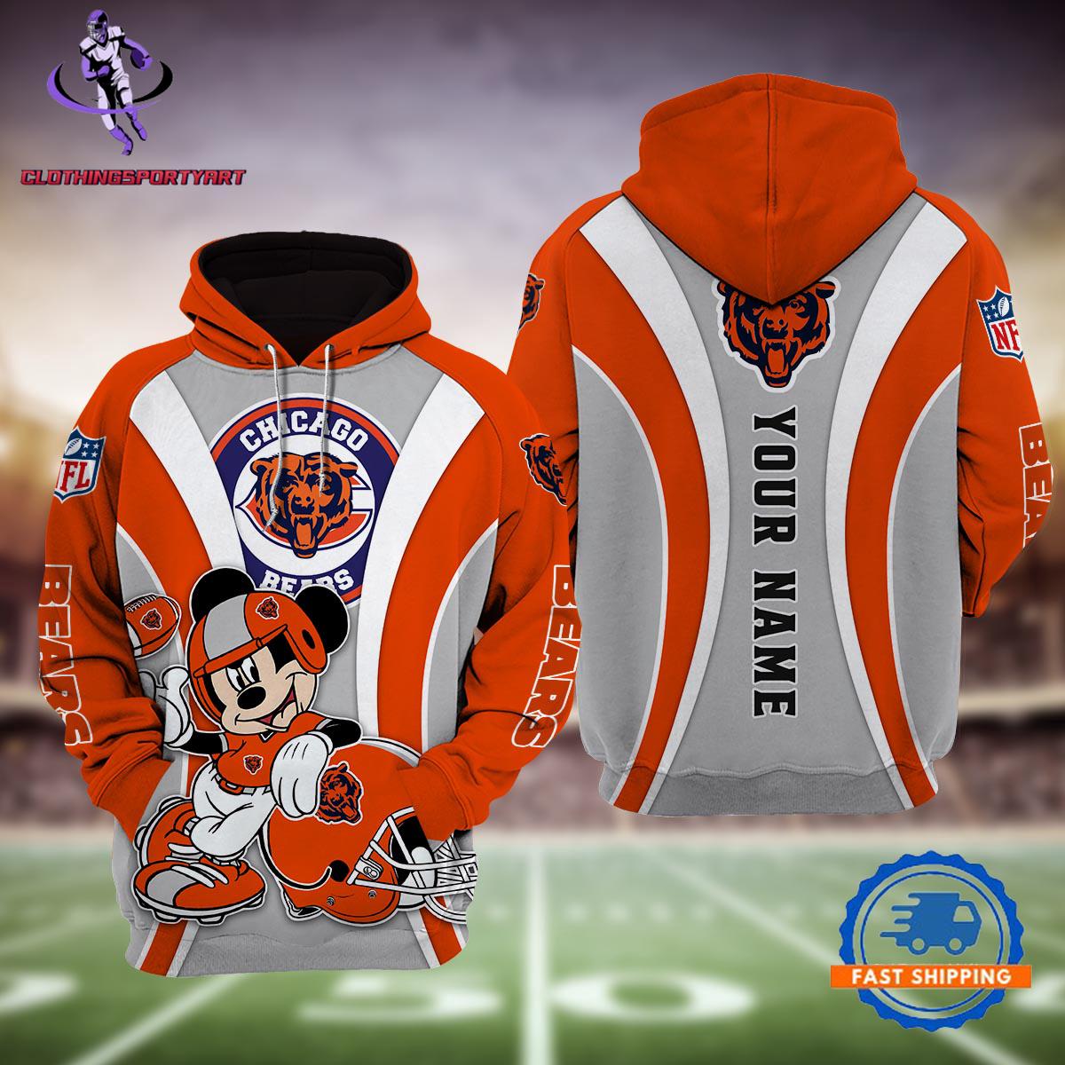 Chicago Bears Mickey Mouse Disney Hoodie