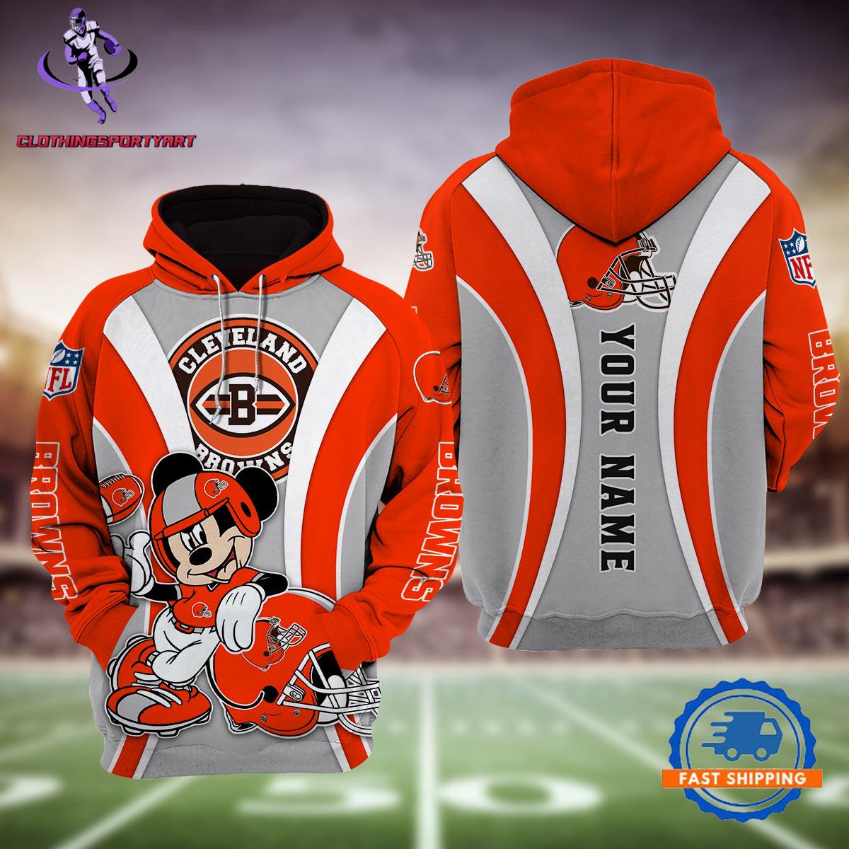 Cleveland Browns Mickey Mouse Disney Hoodie
