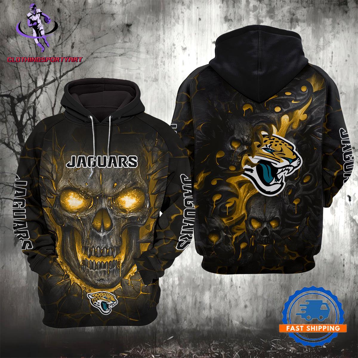 Jacksonville Jaguars Lava Skull Hoodie
