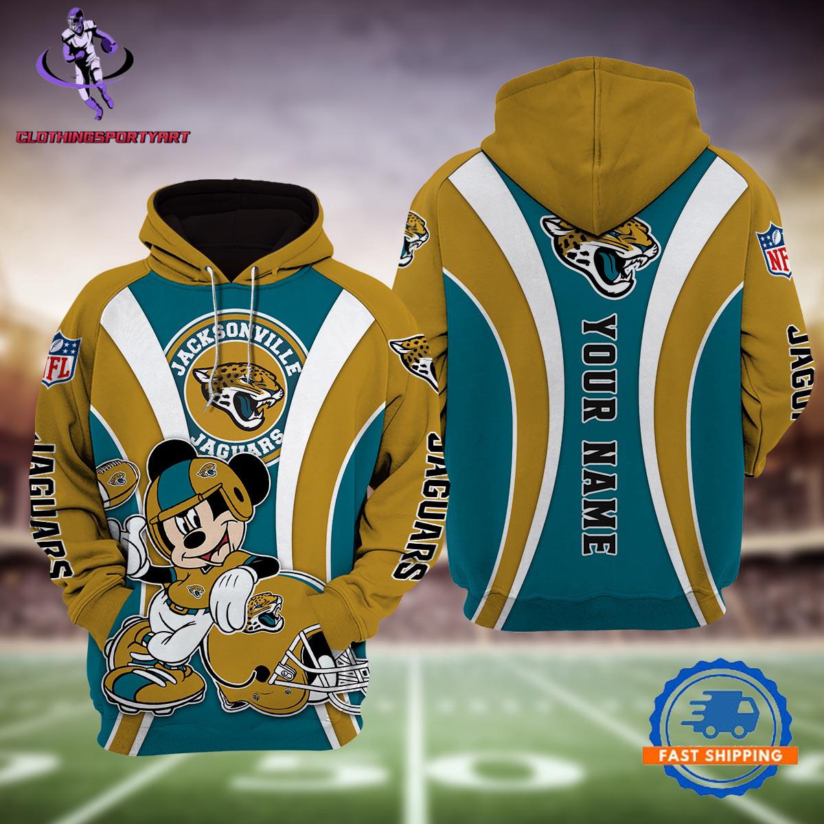 Jacksonville Jaguars Mickey Mouse Disney Hoodie
