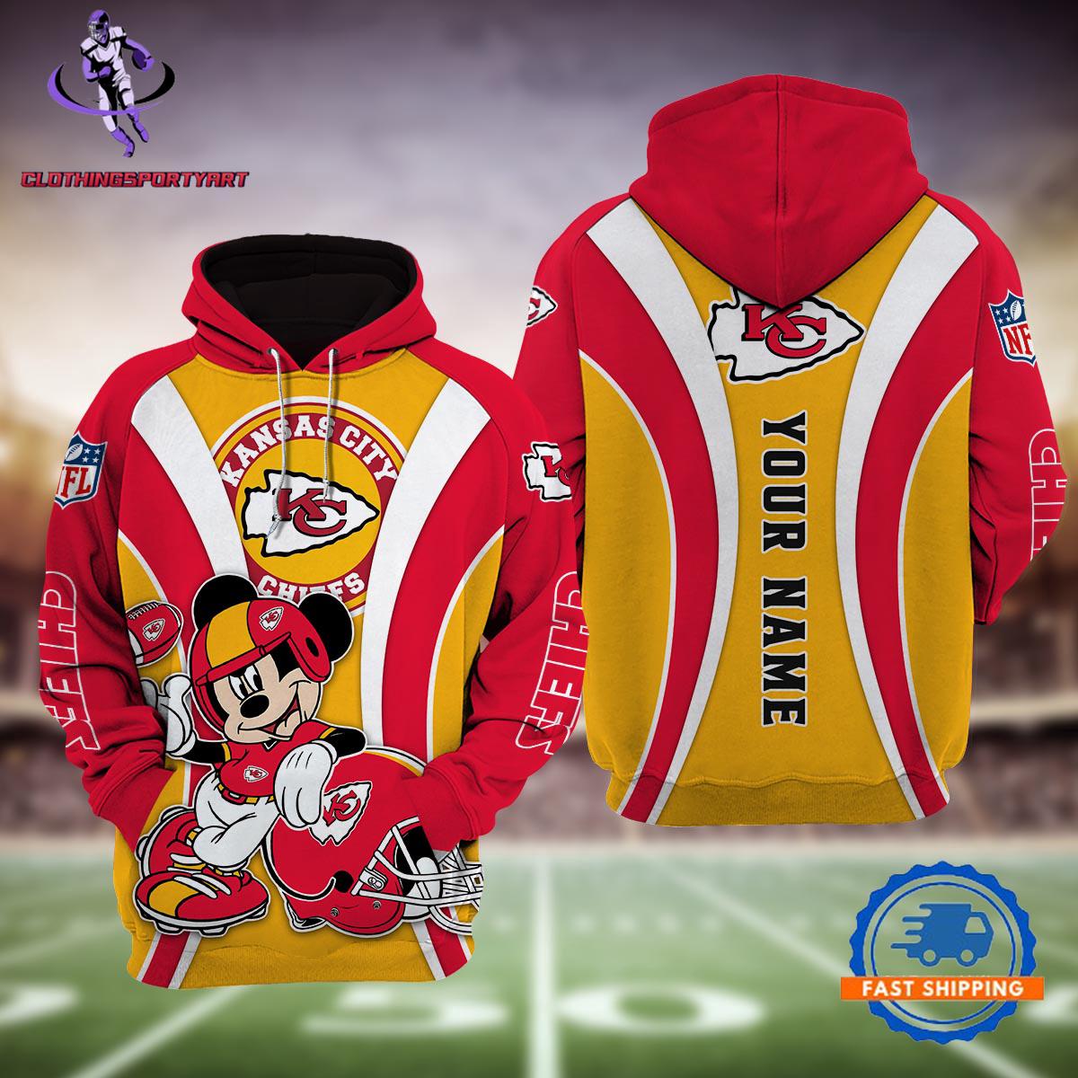 Kansas City Chiefs Mickey Mouse Disney Hoodie