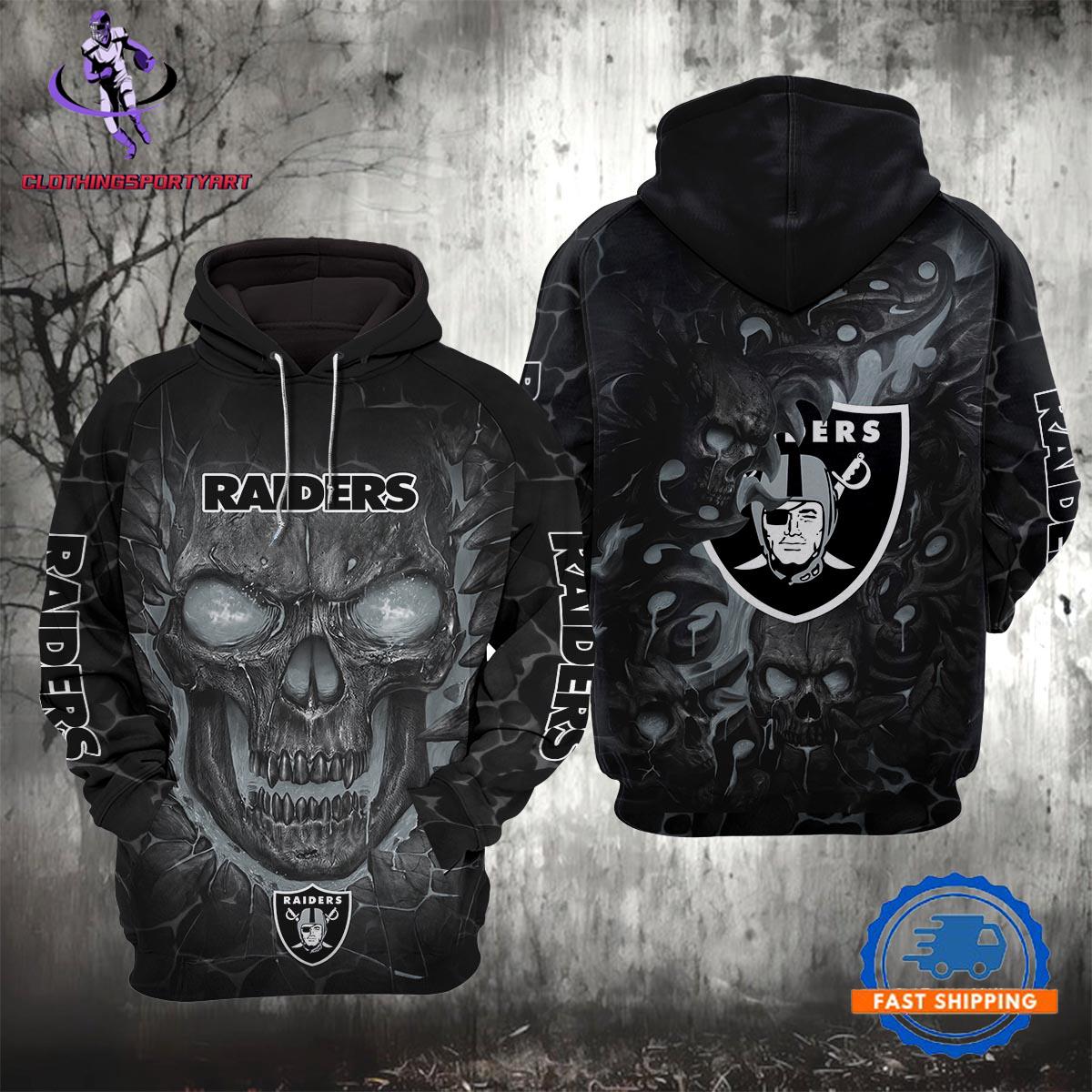 Las Vegas Raiders Lava Skull Hoodie