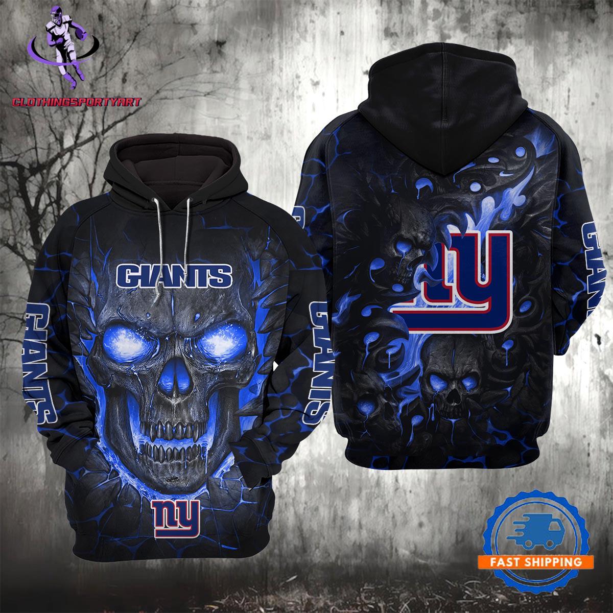 New York Giants Lava Skull Hoodie
