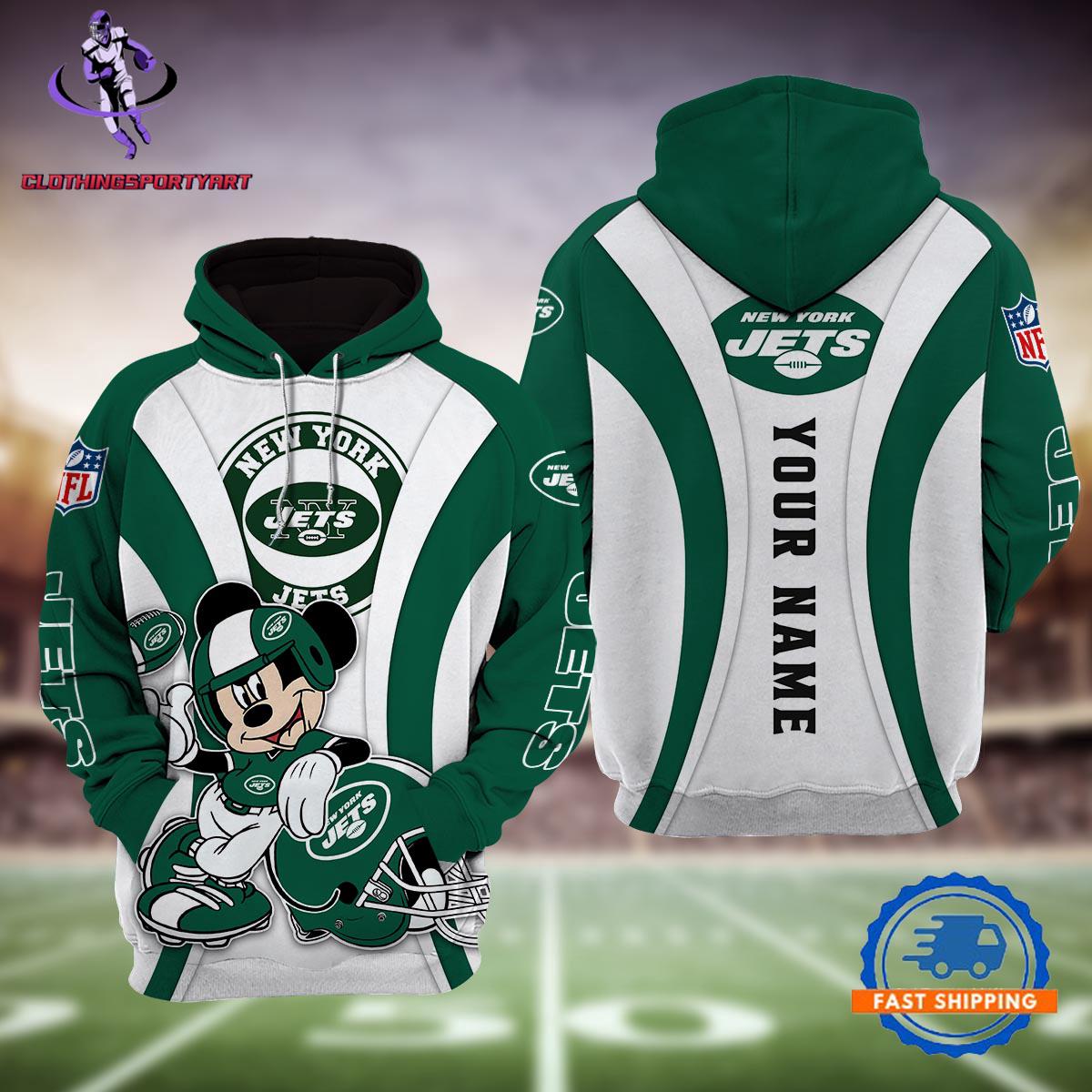 New York Jets Mickey Mouse Disney Hoodie