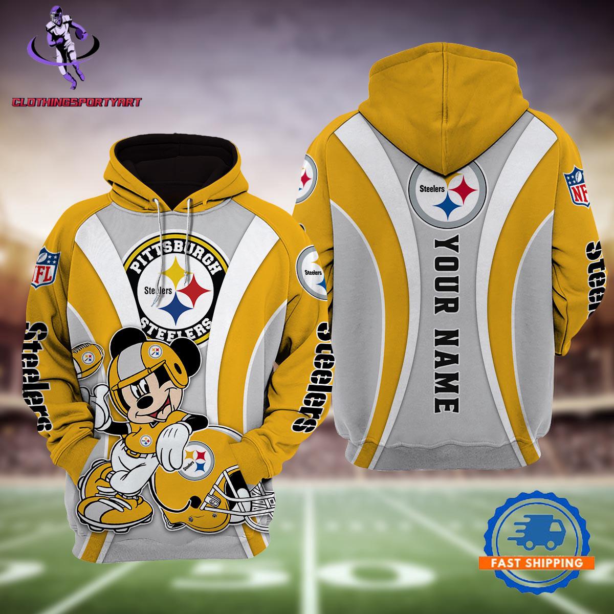 Pittsburgh Steelers Mickey Mouse Disney Hoodie