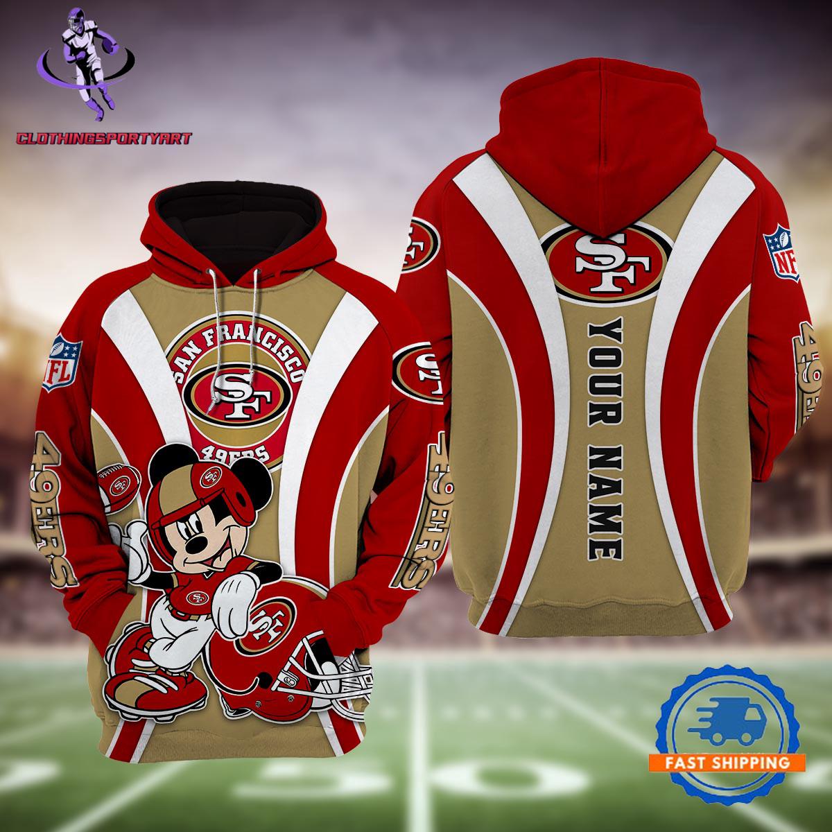 San Francisco 49ers Mickey Mouse Disney Hoodie