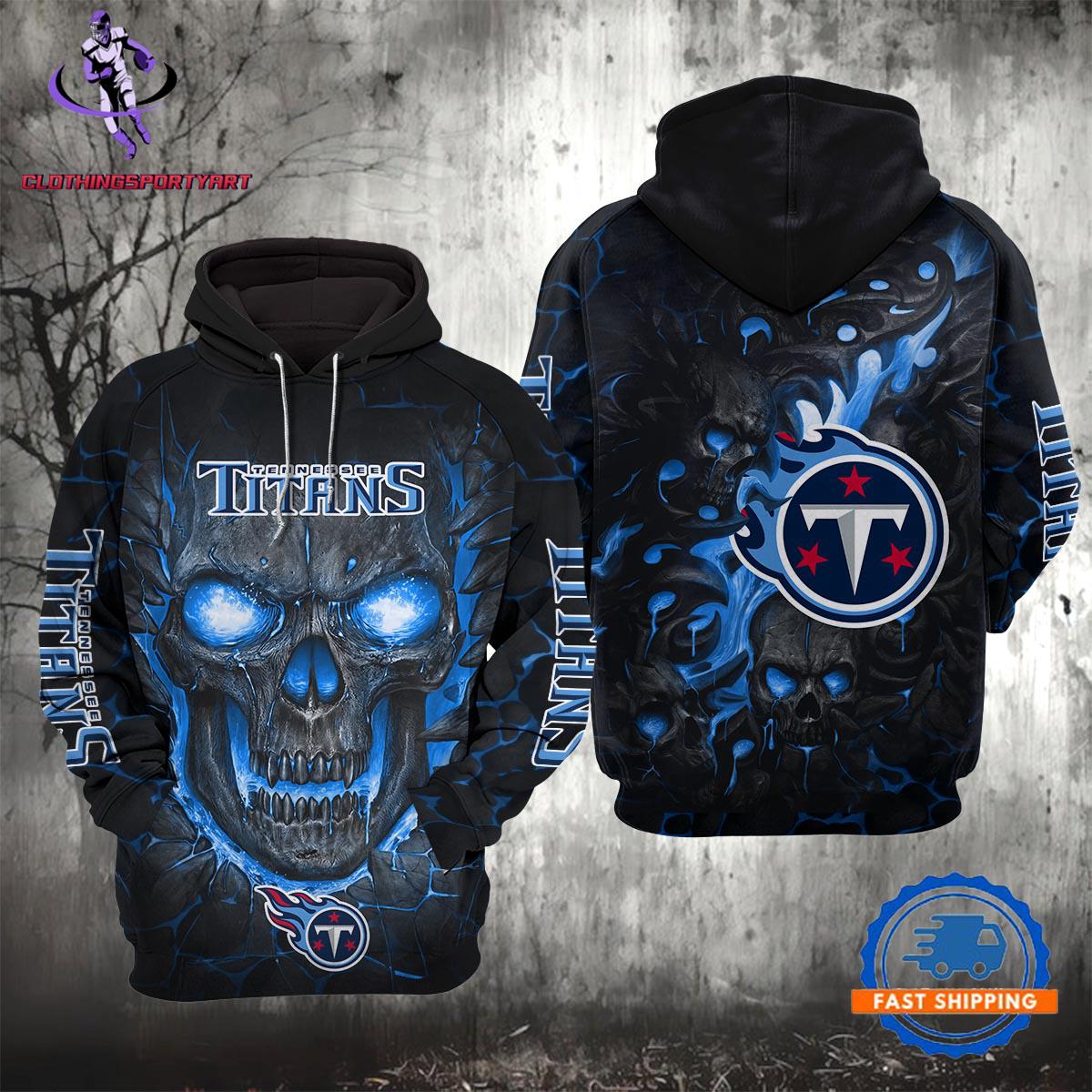 Tennessee Titans Lava Skull Hoodie